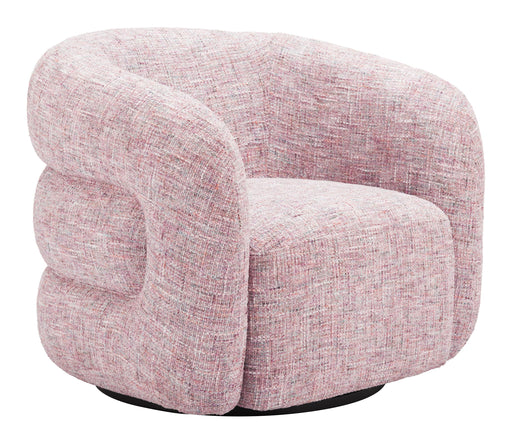 Refine - Swivel Chair - Pink Tweed Zuo Modern