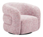 Refine - Swivel Chair - Pink Tweed Zuo Modern