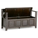 Amherst - Entryway Storage Bench - Hickory Brown Simpli-Home