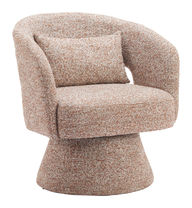 Liva - Swivel Chair - Frosty Brown Zuo Modern