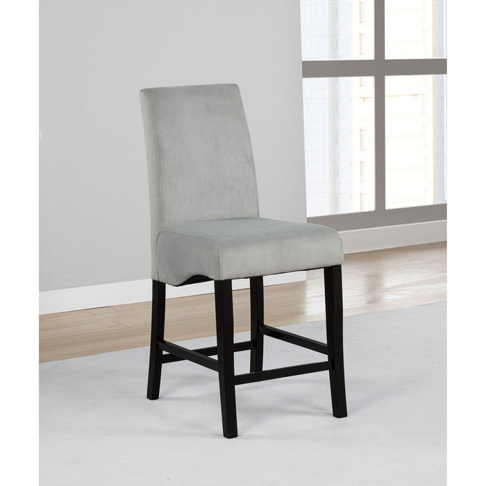 Upholstered Counter Stools (Set of 2) - Gray Furniture Max
