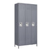 3 Door Lockers With Lock For Home, Gym, Office, School, And Garage - Gray Home Essentials