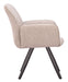 Sieve - Swivel Dining Chair (Set of 2) - Beige / Black Zuo Modern