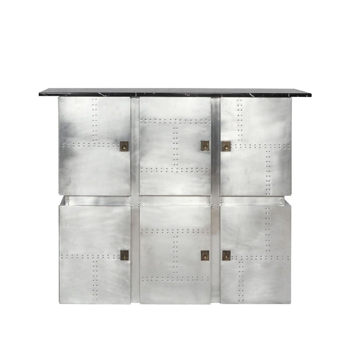 Brancaster - Bar Table With Marble Top - Marble Top & Aluminum ACME
