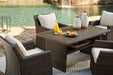 Easy Isle - RECT Multi-Use Table - Dark Brown / Beige Signature Design by Ashley®