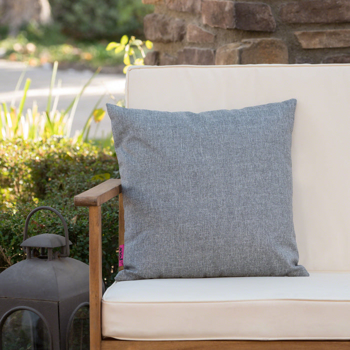 Coronado Square Pillow - Gray / Fabric