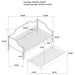 Twin Daybed With Trundle - Cherry Furniture Max