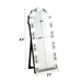 Noralie - 63" Accent Floor Mirror - Mirrored & Faux Diamonds ACME