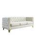 Upholstered Couch Sofa With Button Tufting For Living Room Home Essentials