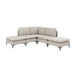 Upholstered Modular Sectional With Tall Legs, Medium Firm Seat Home Essentials