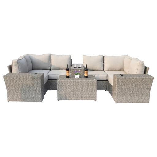 Outdoor Seating Group For 4 With Cushions, - Gray Mix LSI Patio Furniture