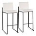 Fuji - Contemporary High Back Barstool Elegant Design Lumi Source