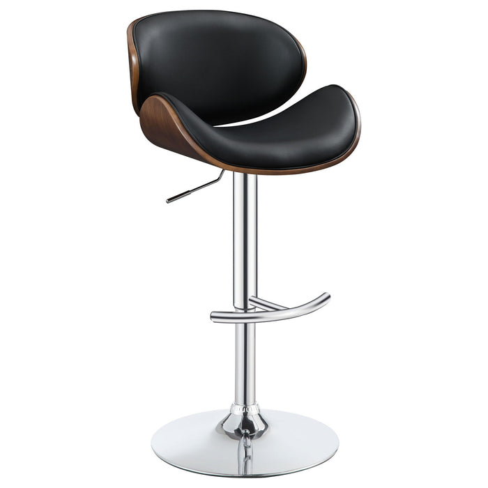 Adjustable Height Bar Stool - Black Furniture Max