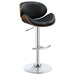 Adjustable Height Bar Stool - Black Furniture Max