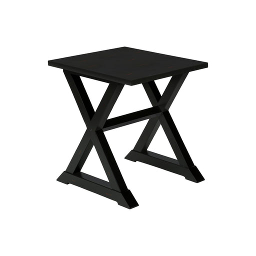 Compact Accent End Table, Square, Transitional 8th Street