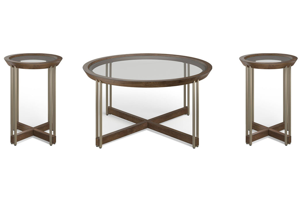 Elora - Round Cocktail Table Set Magnussen Furniture