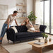 Chesterfield Sofa, 3 Seat Couch With Deep Button Tufted Back, Rolled Arms Home Essentials