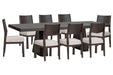 Tauren - 9 Piece Extendable Double Pedestal Dining Table Set Magnussen Furniture