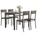 5 Piece Dining Set - Black Furniture Max