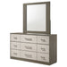 Edmondson - 9 Drawer Dresser With Mirror - Natural / Gray Furniture Max