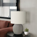 Lighting, Table Lamp, Concrete, Contemporary - Gray / Cream 8th Street