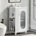 Modern Bathroom Vanity With Sink, Adjustable 2 Tier Shelf Hearth and Haven