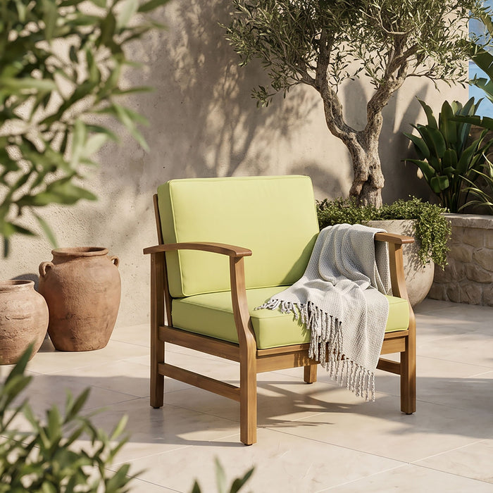 Perla - Contemporary Club Chair With Water Resistant Cushionі Noble House