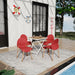 4 Piece Set Of Single Chairs With A Folding Square Table Home Essentials