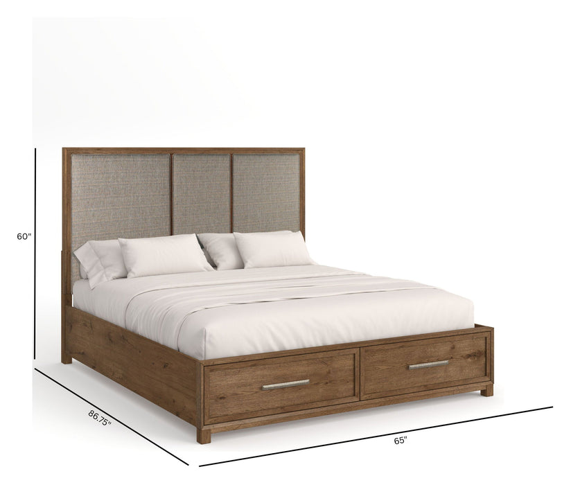 Laurel Ridge - Upholstered Panel Storage Bed Magnussen Furniture