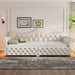 Upholstered Daybed With LED Lighting And Nailhead Trim Dreamland