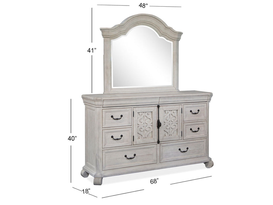 Bronwyn - Shaped Mirror - Alabaster Magnussen Furniture