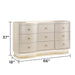 Flora - 9 Drawer Dresser With LED - Champagne Matrix Furniture Group