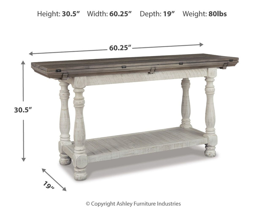 Havalance - Flip Top Sofa Table - Gray / White Signature Design by Ashley®
