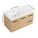 Wall Mounted Floating Bathroom Vanity With Sink, Door & Drawers Modular Cabinet Home Essentials