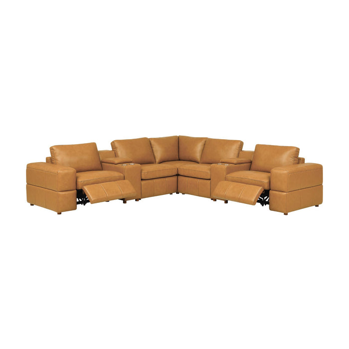 Upholstered Large Arms Sectional With Recliner Seats Home Essentials