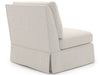 Henri - Skirted Armless Chair, Special Order - White Universal Furniture