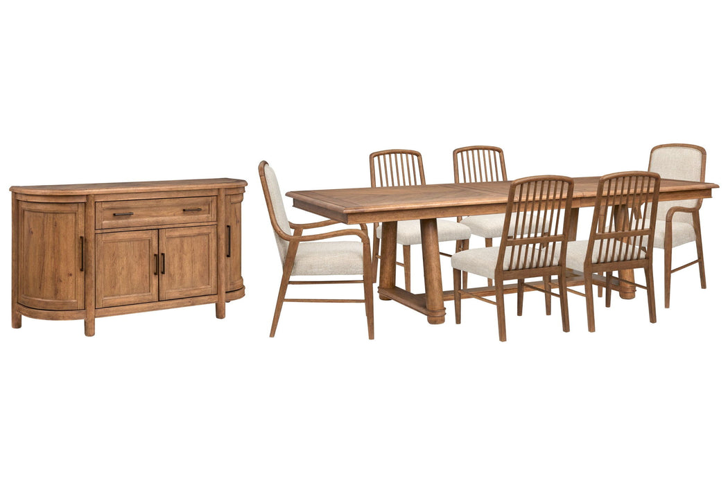 Woodward - Trestle Extendable Dining Table Set Magnussen Furniture