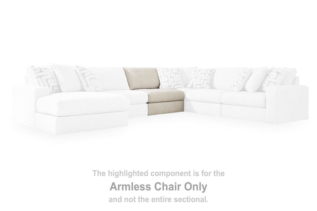 Kestrie - Armless Chair - Feathered Signature Design by Ashley®