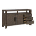 Side Server With Glass Inlay - Dark Oak Emerald Home