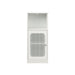 Louvered Door Bathroom Low Cabinet With Multi Layer Storage - White Home Essentials