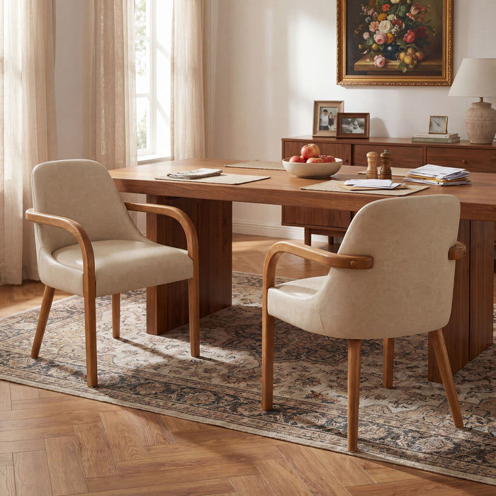 Dining Upholstered Armchairs (Set of 2) Noble House