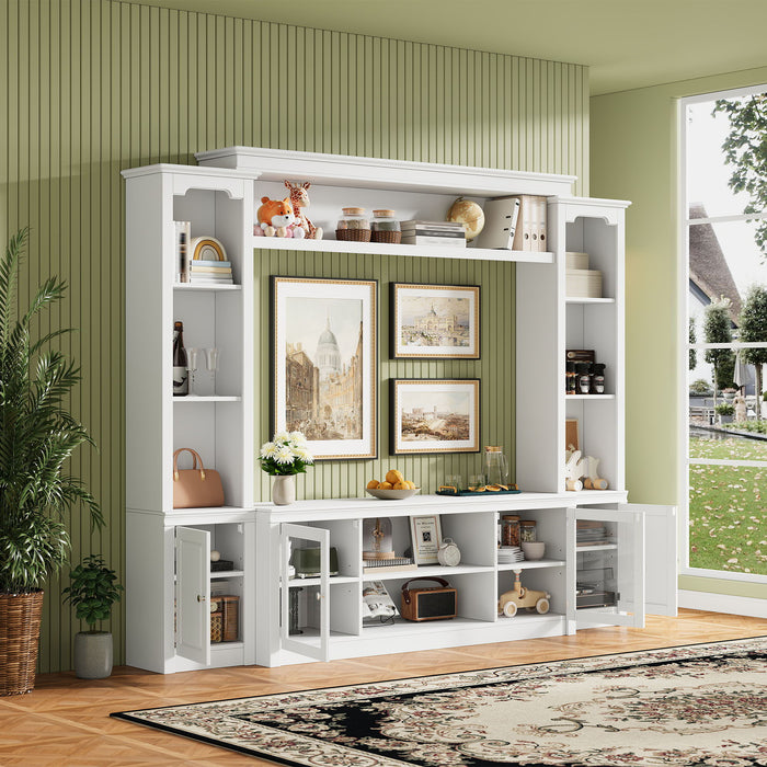 All-In-One TV Stand With Bookcase For TVs Up To 65" Hearth and Haven