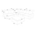 Upholstered Large Seating Modular Sectional Home Essentials