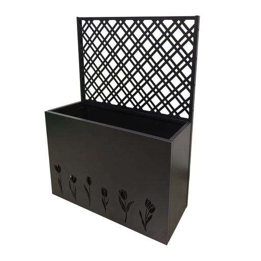 Tall Planter Raised Garden Bed With Trellis Daily Nest