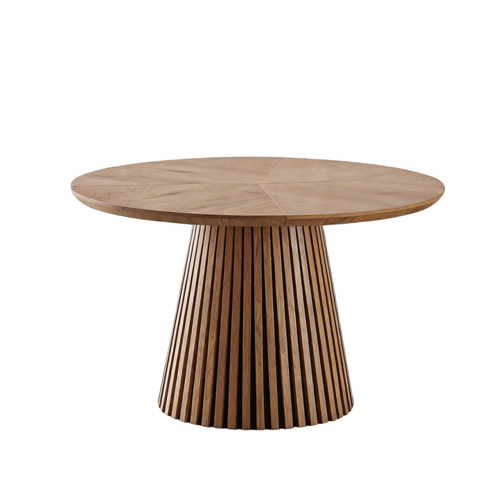 Round Dining Table For Dining Room - Natural Wood Home Essentials