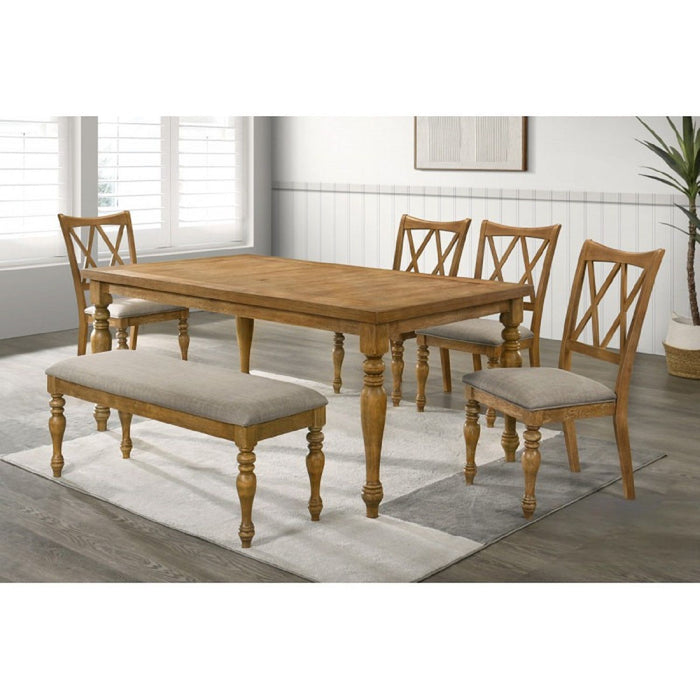 Dining Chair, Double X Back Kitchen Chairs (Set of 2) - Brown Home Essentials