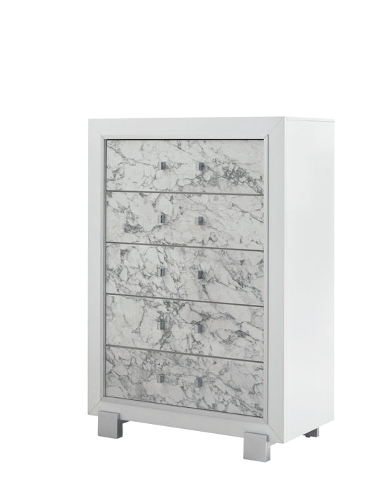 Skye - Marble Chest - White