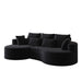 Curved Oversized Sectional Sofa With Extra Deep Seat Home Essentials