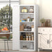 Adjustable 2 Door Storage Cabinet With Adjustable Shelves Home Essentials