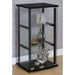 Callie - 3 Shelf Curio Cabinet - Black Furniture Max